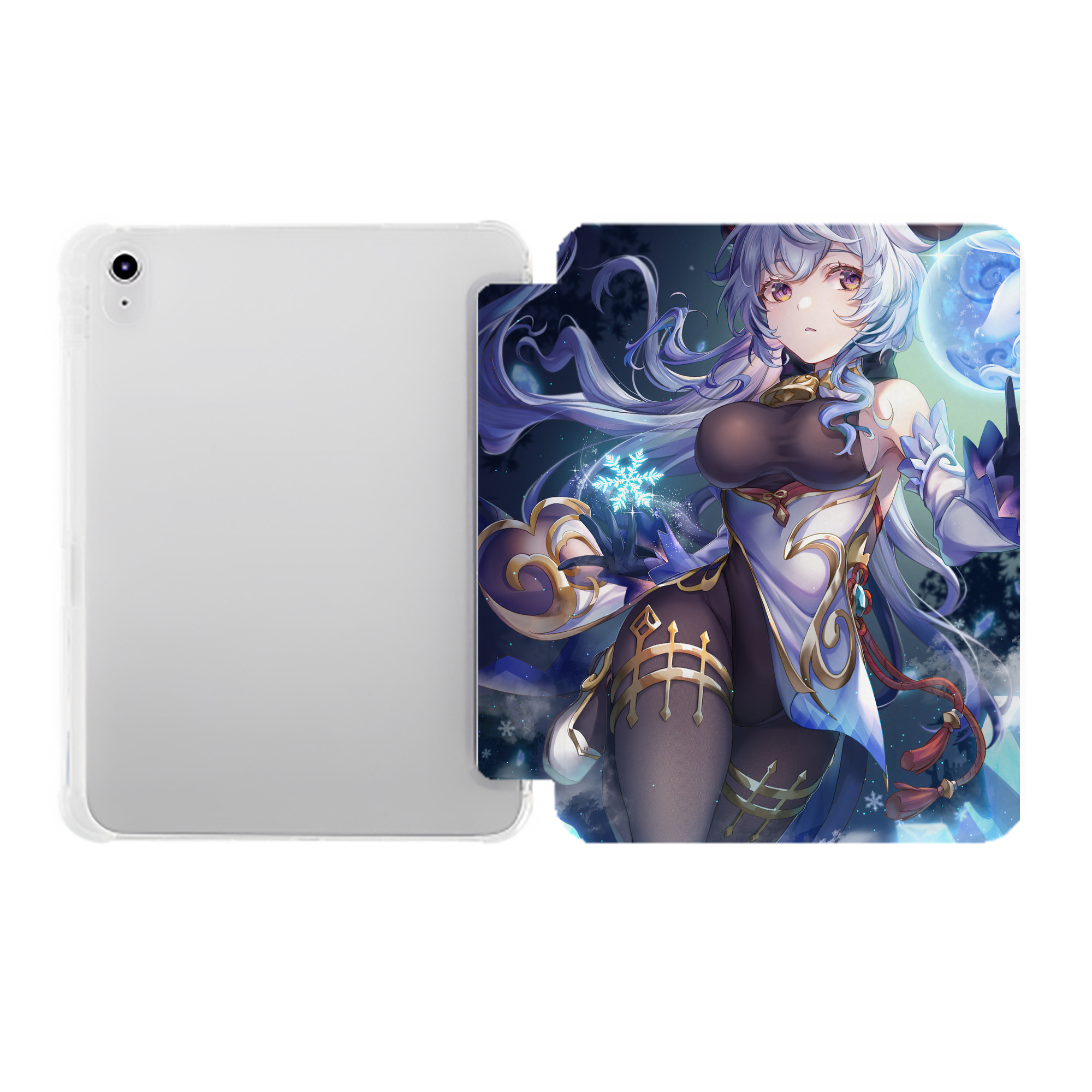 げんし神 genshin IPad ケース ペン収納付き 三つ折りスタンド PUレザー×シリコン 対応機種9.5/10.5/10.9インチ